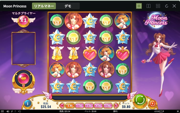 Moon Princessゲーム画面