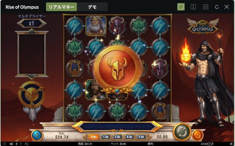 Rise of Olympusゲーム画面
